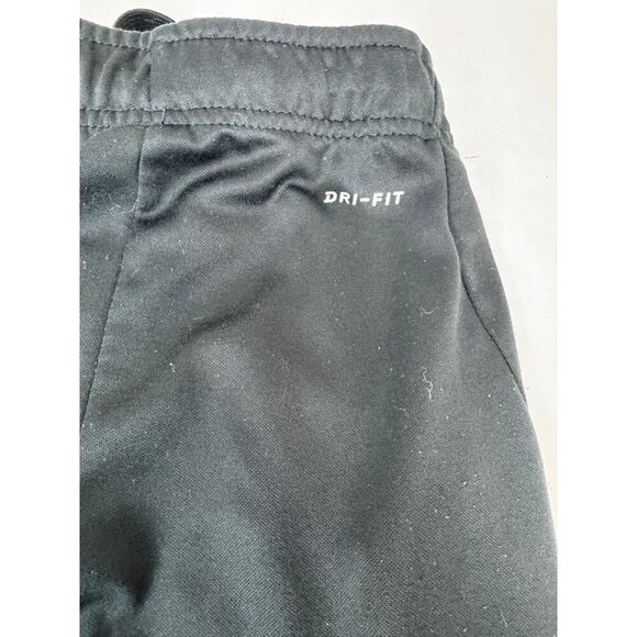 Nike Dri-Fit Joggers Pants Swoosh Black White Sweatpants Kids Youth XS - Picture 9 of 10